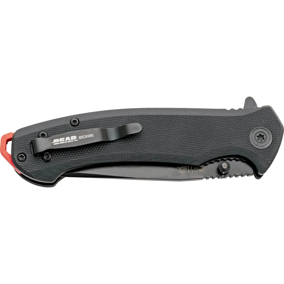 Outlet ๐ Bear & Son Cutlery 112 4-5/8 In. Black G10 Assisted Opener Knife With Black Blade โ - Image 2