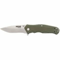 Discount ✨ Bear & Son Cutlery Bear Edge 102 OD Green G10 Sideliner With Trigger ✔️