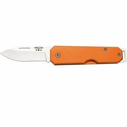 Wholesale 👍 Bear & Son Cutlery 110 Orange Clip Lightweight Aluminum Slip Joint Drop Point 😀