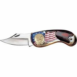 Cheap 🔥 Other Brands Gold-Layered, Dual-Dated Bicentennial Quarter Pocket Knife 🔥