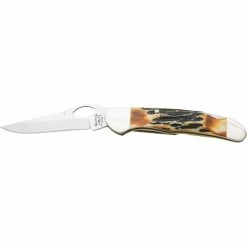 Wholesale 🤩 Bear & Son Cutlery Genuine India Stag Bone Locking Cowhand Knife 👏