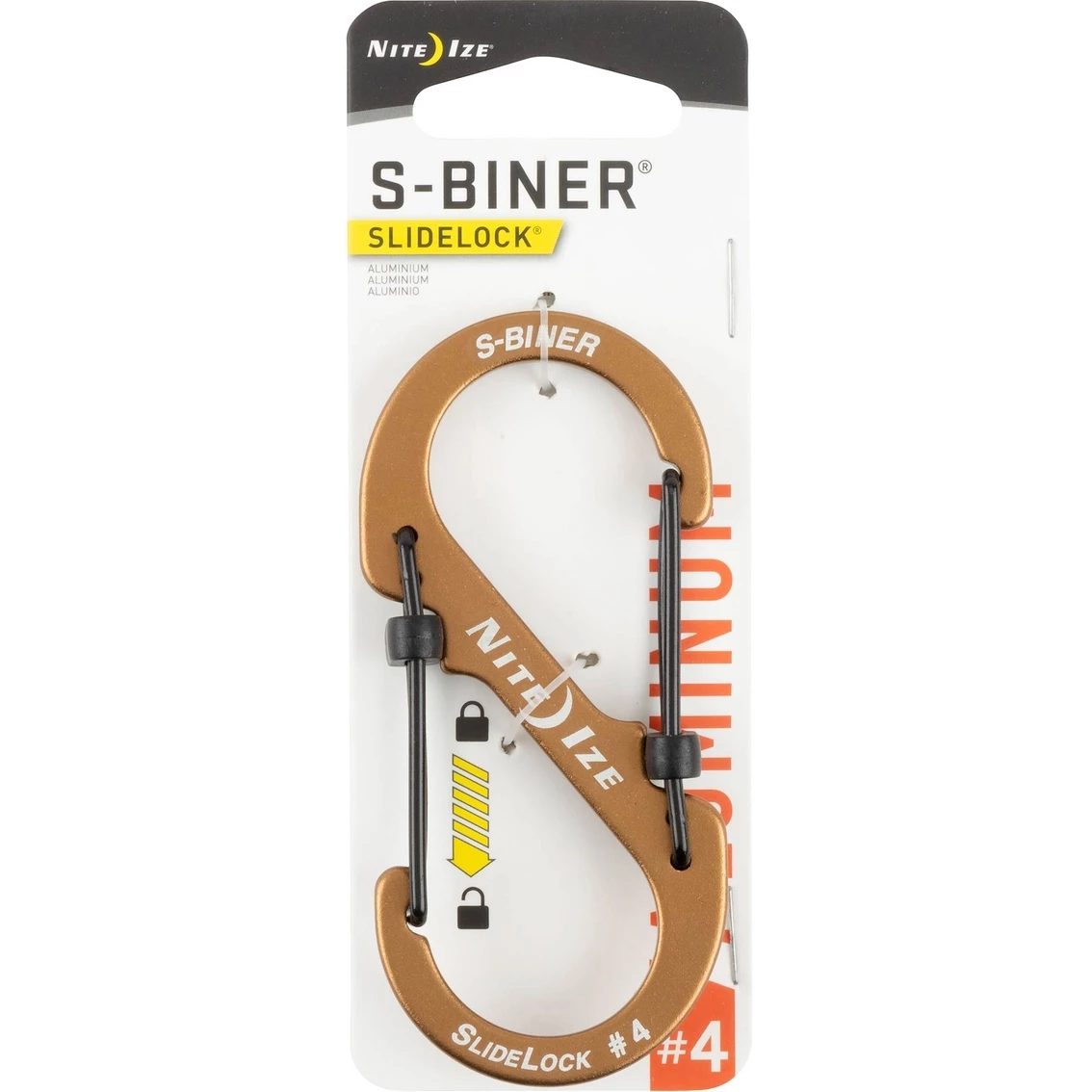 Cheapest 🎁 Nite Ize S Biner Slidelock Aluminum #2 Coyote 🤩