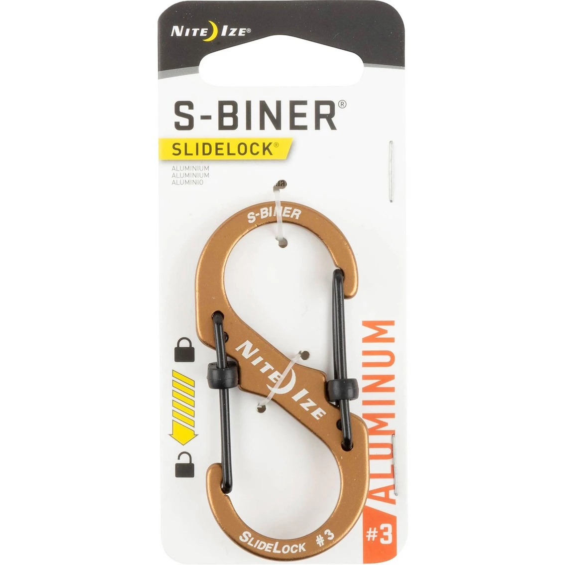 Cheapest 🎁 Nite Ize S Biner Slidelock Aluminum #2 Coyote 🤩 - Image 2