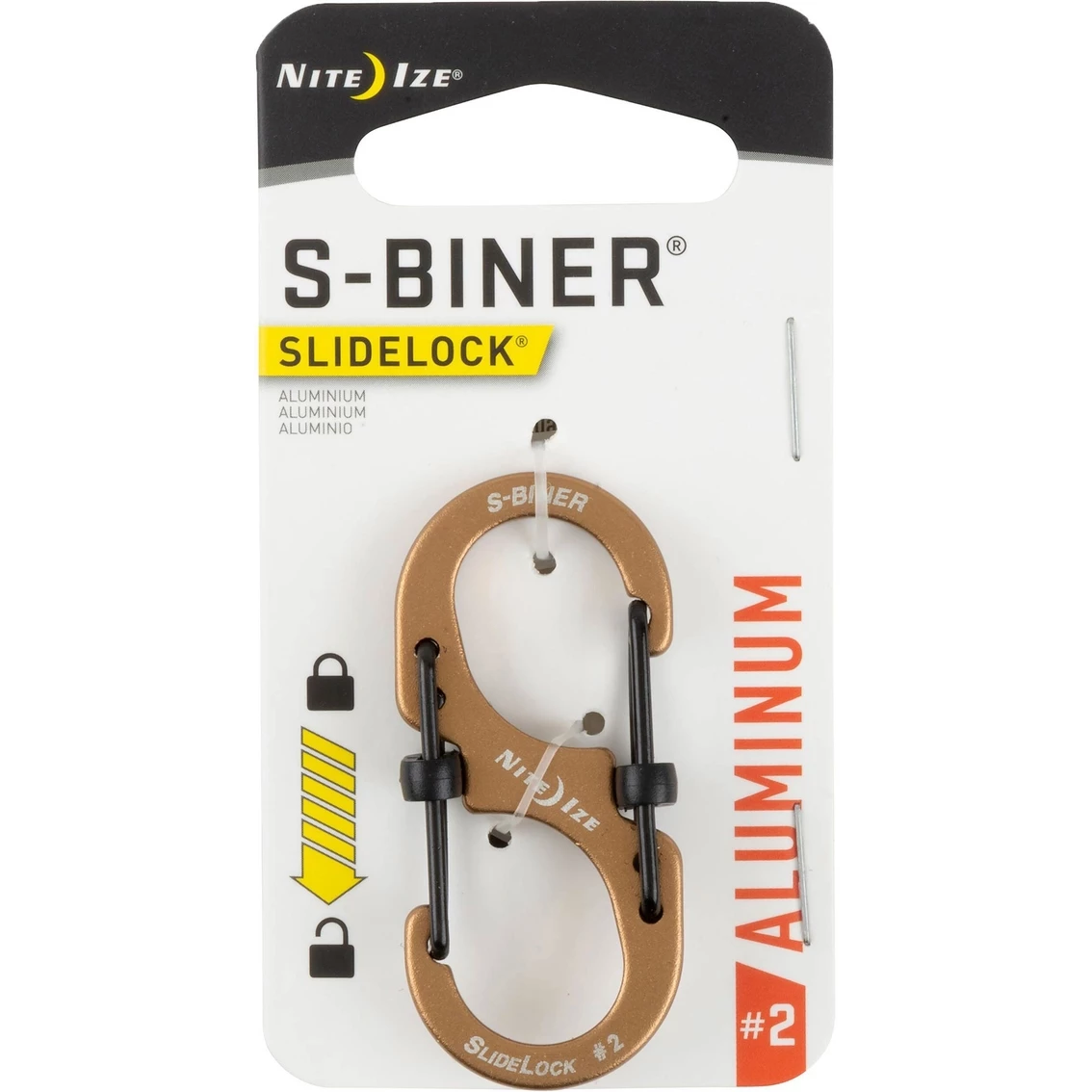 Cheapest 🎁 Nite Ize S Biner Slidelock Aluminum #2 Coyote 🤩 - Image 3