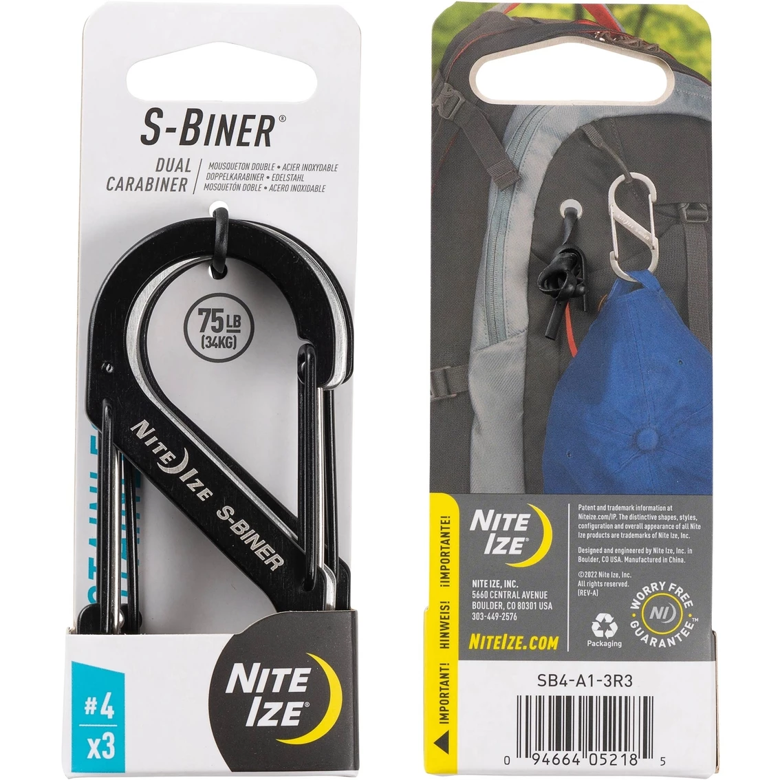 Discount ๐ Nite Ize S Biner Stainless Steel Dual Carabiner #4, 3 Pk. ๐งจ - Image 2