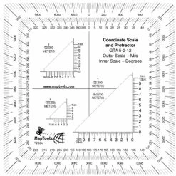 Deals 😀 Brigade QM Maptool Graphic Training Aid 5-2-12 Coordinate Scale ✨