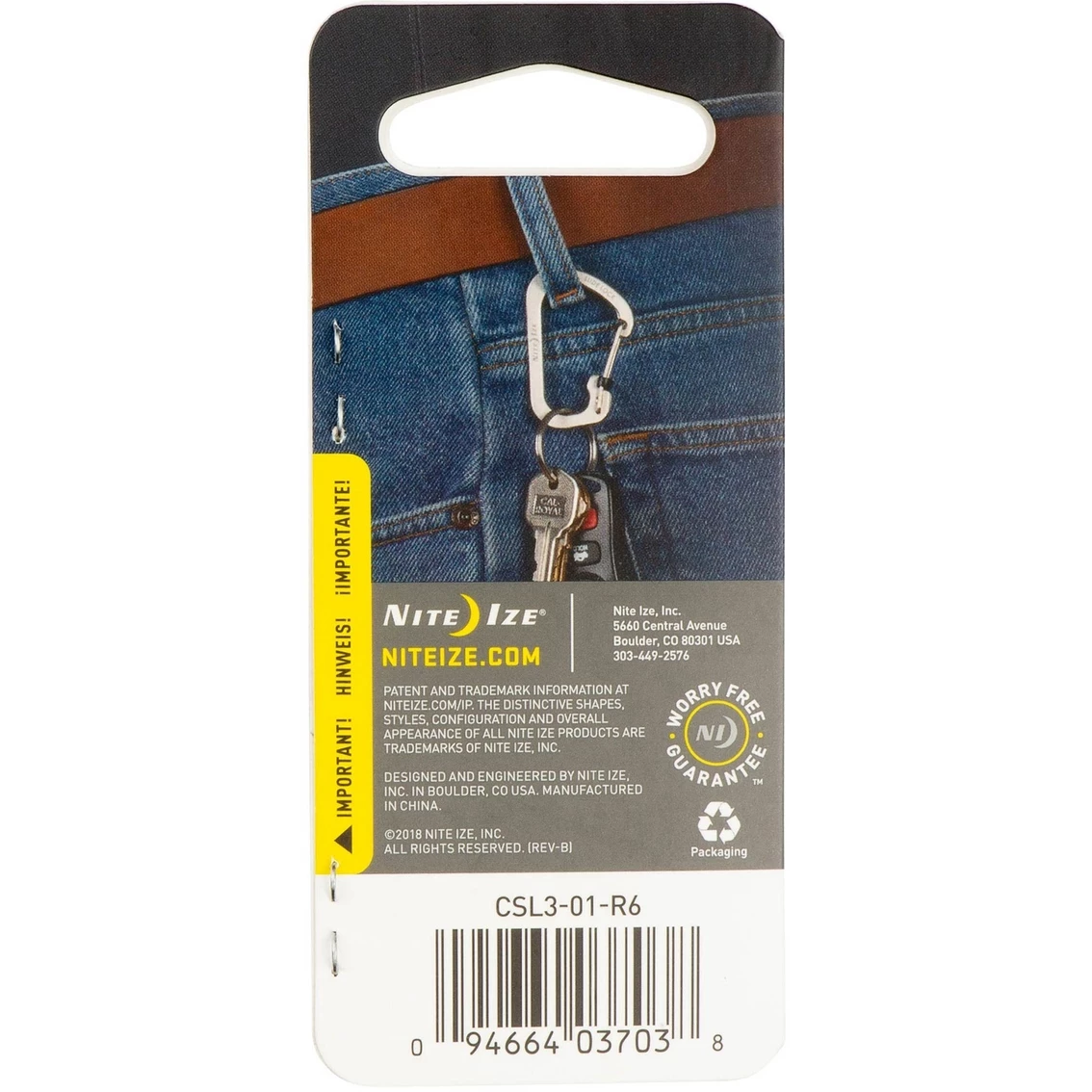 Coupon โ Nite Ize SlideLock Cbiner #3, Black โ - Image 2