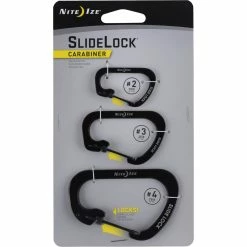 Deals 🌟 Nite Ize Nitelze SlideLock Cbiner, Black 3 Pk. ⌛
