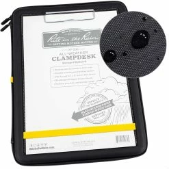 Brand new ⌛ Rite In The Rain Clampdesk Writing Surface With Storage, Black 👍