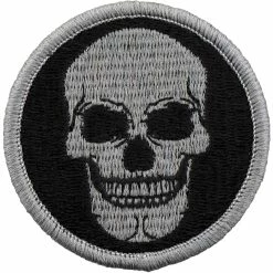 Budget 😀 Brigade Qm Morale Patch: Skull Gray Scale Subdued 👍